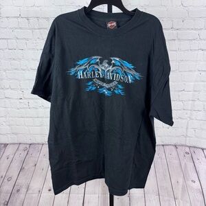 Harley Davidson Motorcycle Singapore Black T-Shirt Size 2XL